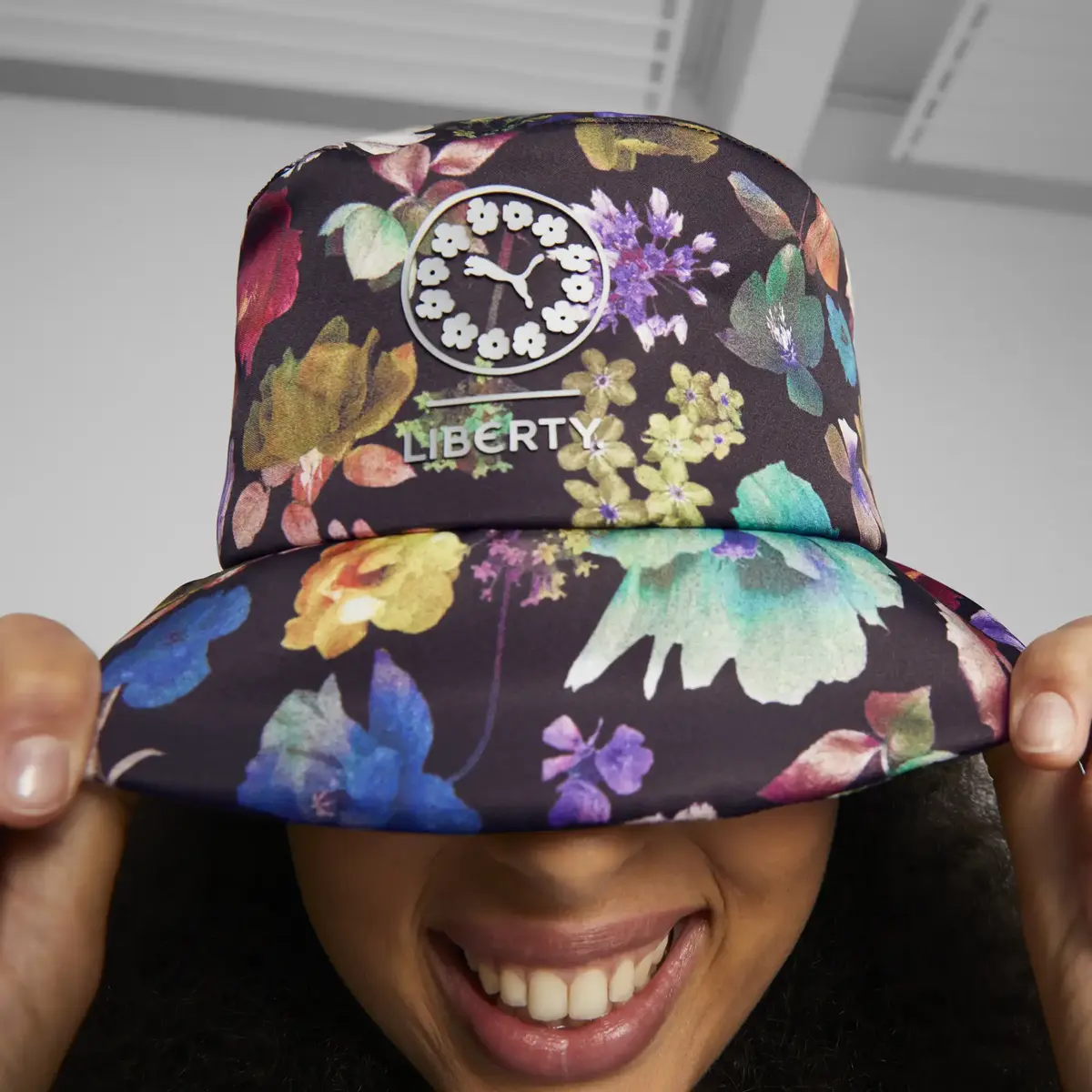 Puma x LIBERTY Puffed Bucket Hat Siyah Kadın Balıkçı Şapkası