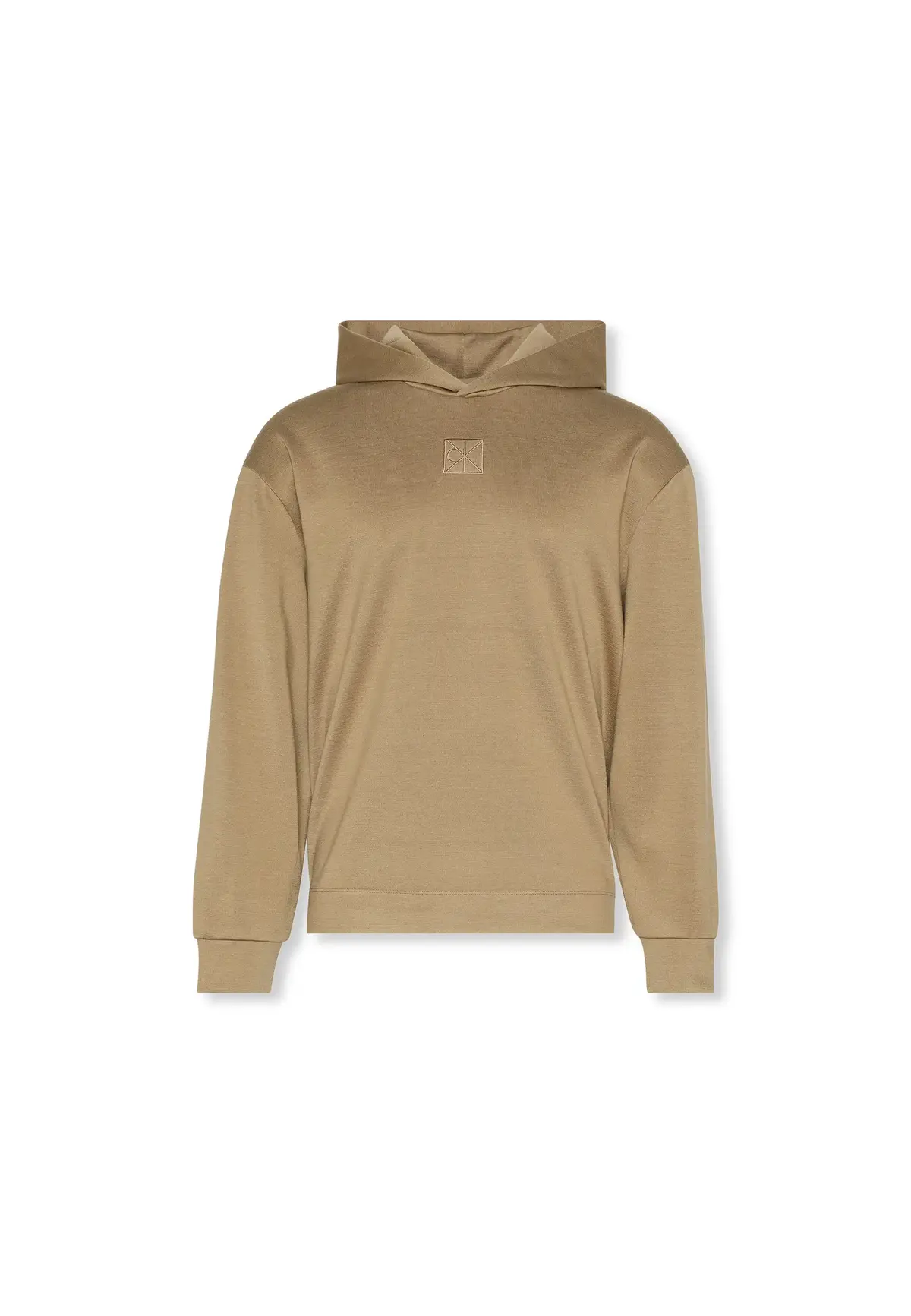 Calvin Klein LS STRETCH WOOL BLEND Bej Erkek Hoodie
