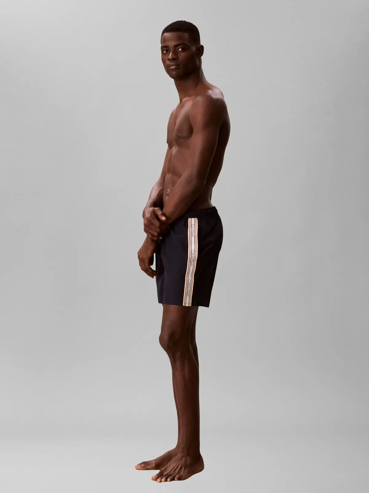 Calvin Klein MEDIUM DRAWSTRING Siyah Erkek Orta Boy Deniz Şortu