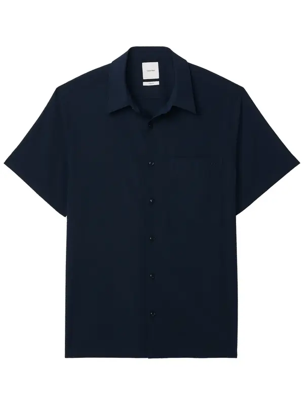 Calvin Klein SS SOLID SEERSUCKER, CEF Lacivert Erkek Gömlek