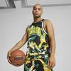 Puma Rival Rage AOP Mesh Tank Çok Renkli Erkek Basketbol Forması