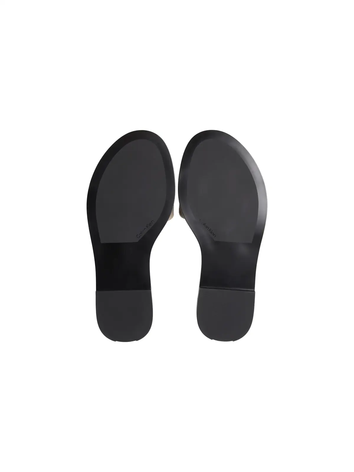 Calvin Klein ROUND FLAT SNDL LTH Kahverengi Kadın Deri Terlik