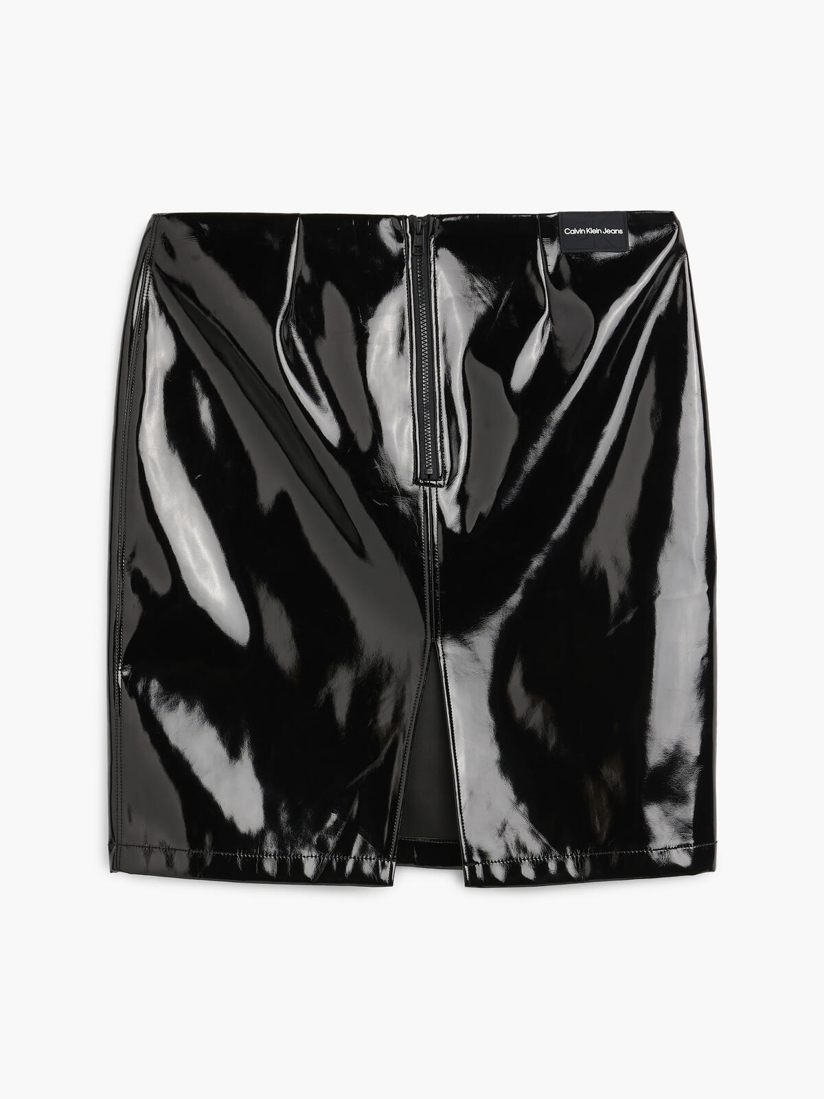 Calvin Klein MIDI LOW RISE HIGH S Kadın Siyah Etek