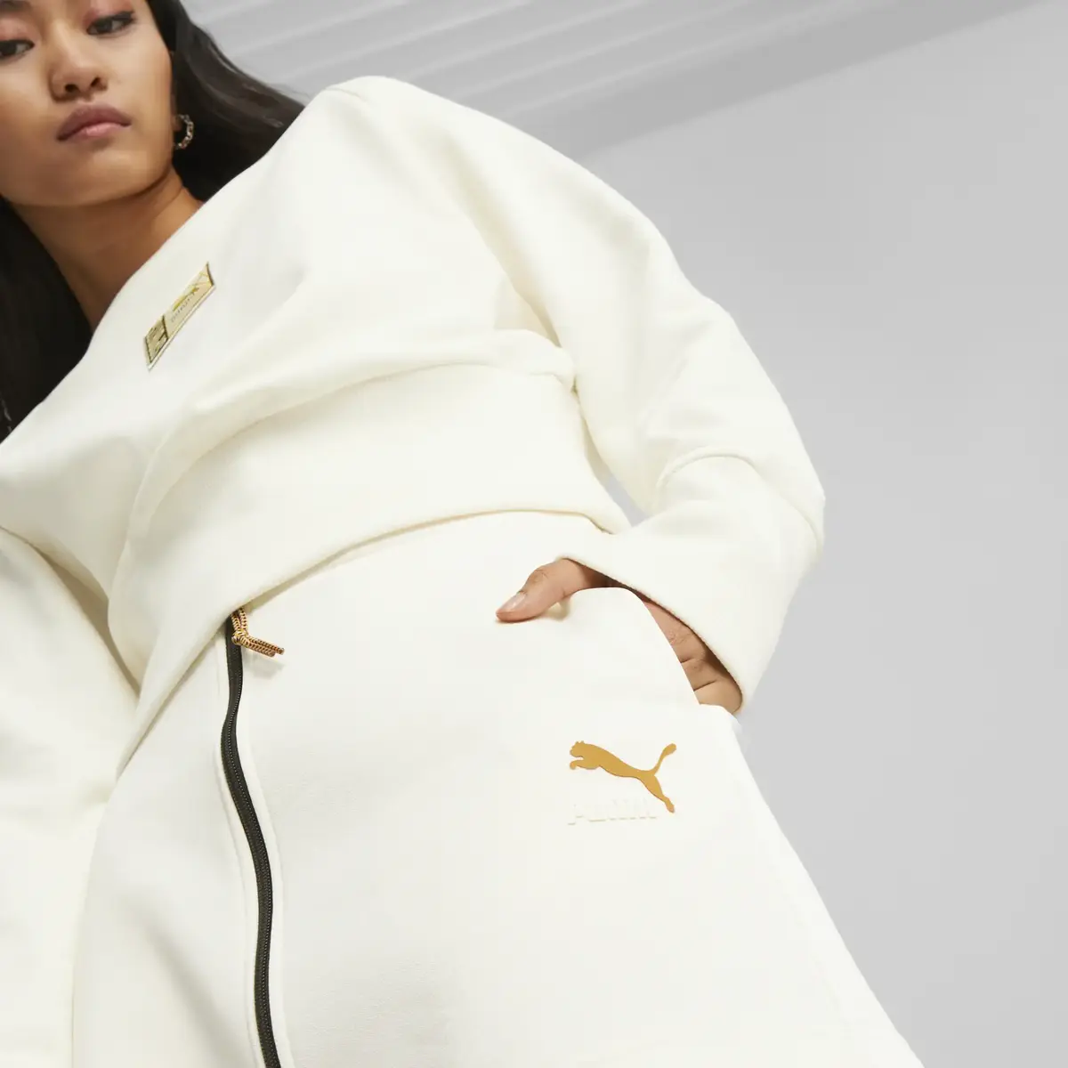 Puma T7 FORWARD HISTORY Skirt Kırık Beyaz Kadın Etek