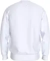 Tommy Hilfiger HILFIGER FLAG EMBRO Erkek Beyaz Sweatshirt