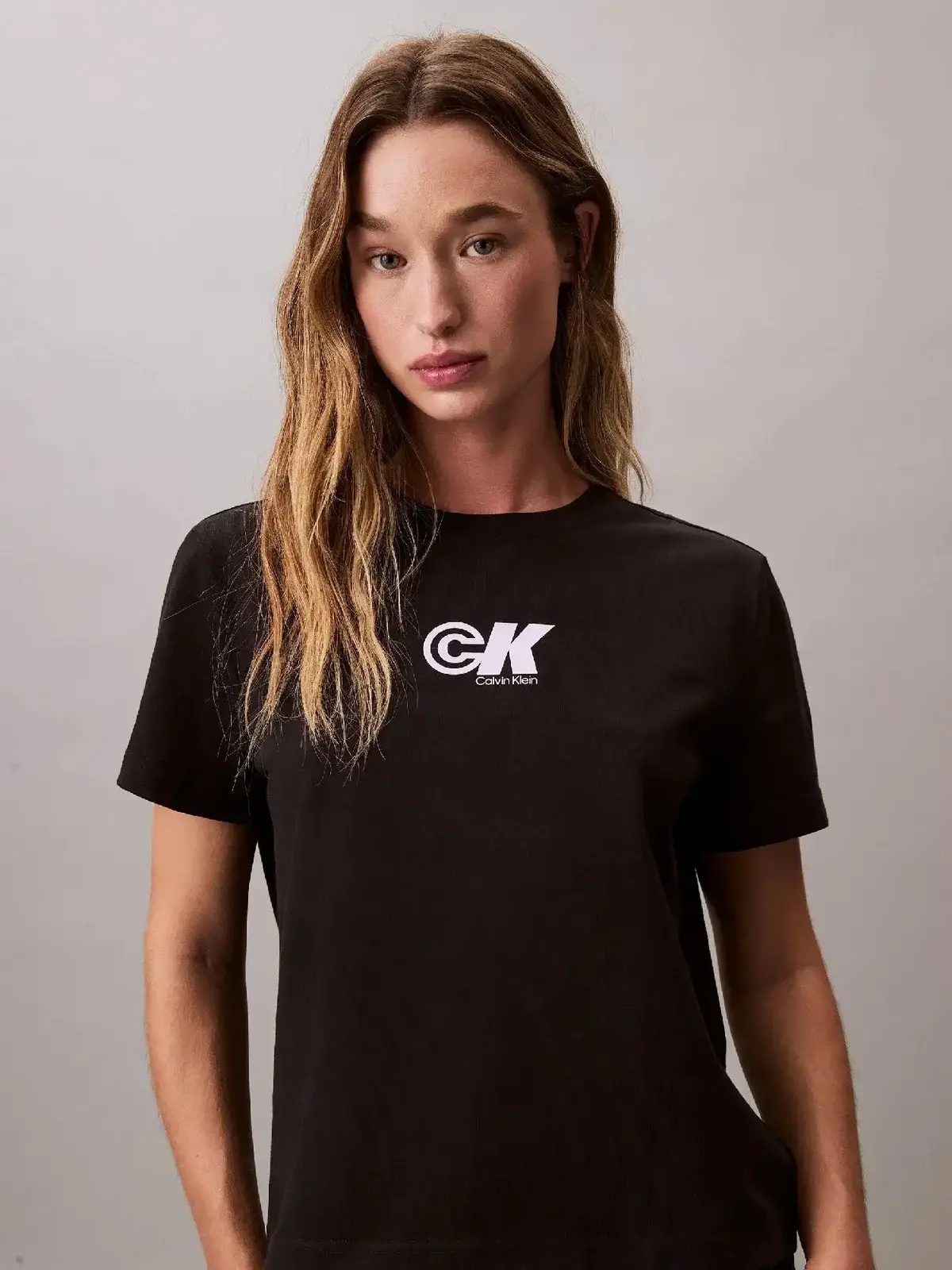 Calvin Klein SS ARCHIVE LOGO JERSEY CLASSIC C Siyah Kadın Tişört Calvin Klein SS ARCHIVE LOGO JERSEY CLASSIC C Siyah Kadın Tişört