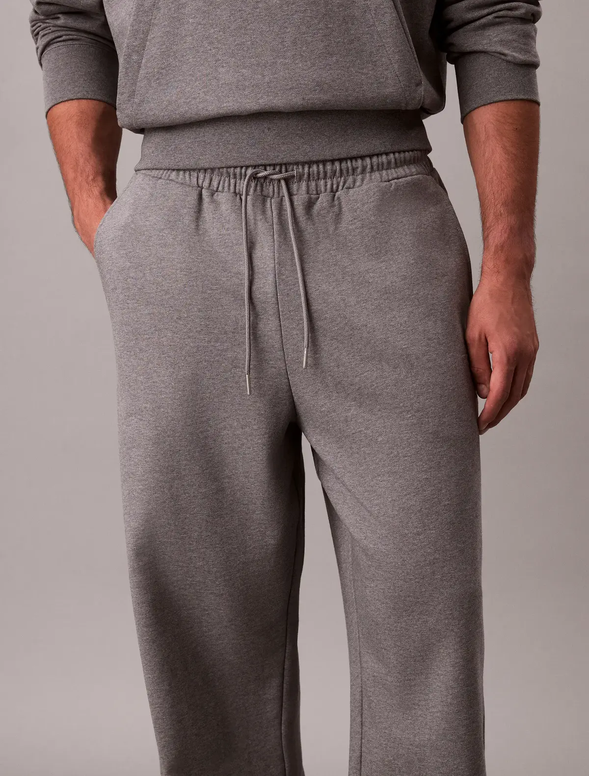 Calvin Klein PREMIUM TERRY CK Gri Erkek Eşofman Alt