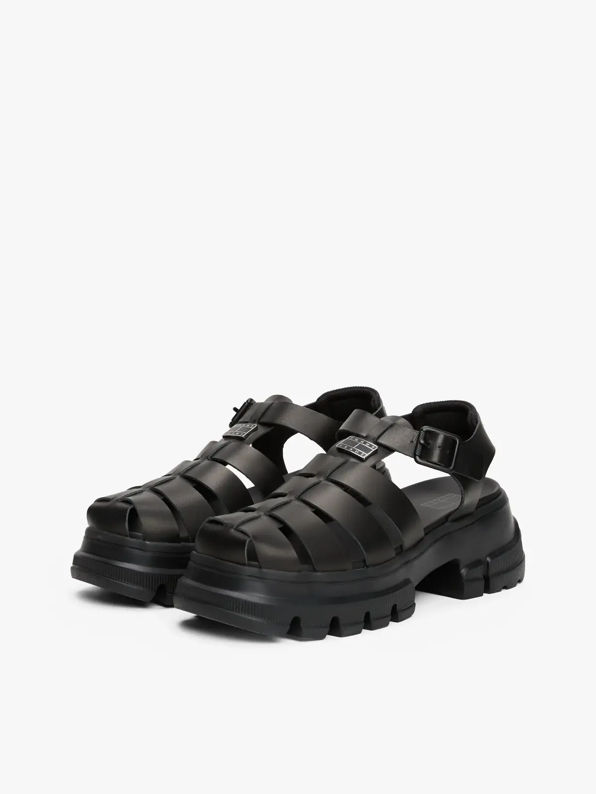 Tommy Hilfiger TJW FISHERMAN SANDAL, BDS Siyah Kadın Terlik
