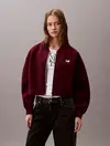 Calvin Klein A- OVERSIZED SCUBA ZIP BOMBER JA Bordo Kadın Ceket Calvin Klein A- OVERSIZED SCUBA ZIP BOMBER JA Bordo Kadın Ceket