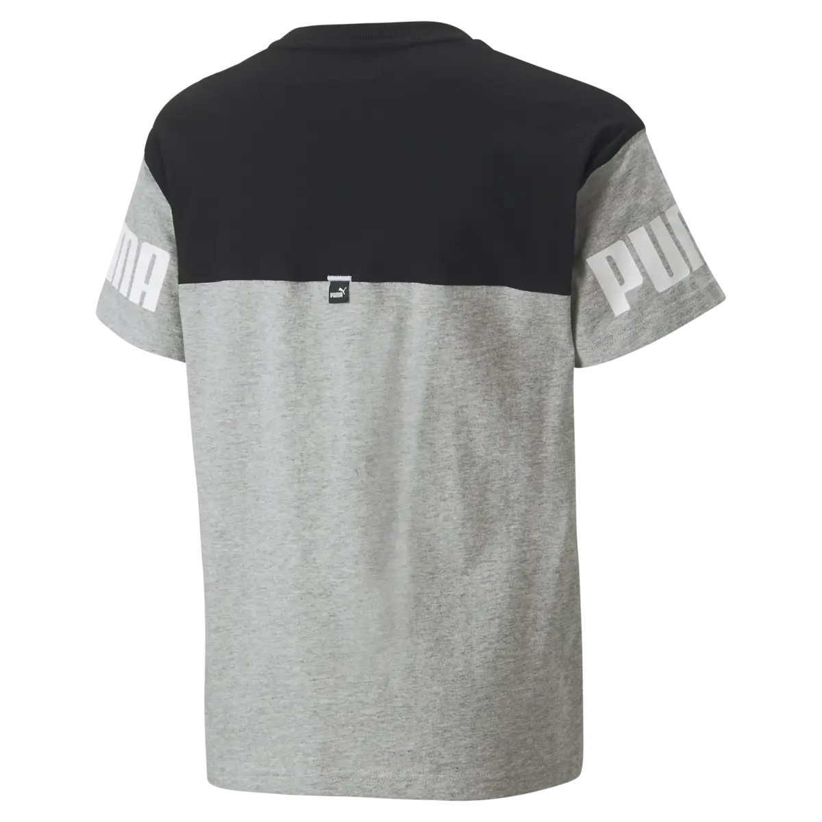 Puma Power Colorblock Tee Gri Erkek Çocuk T-Shirt