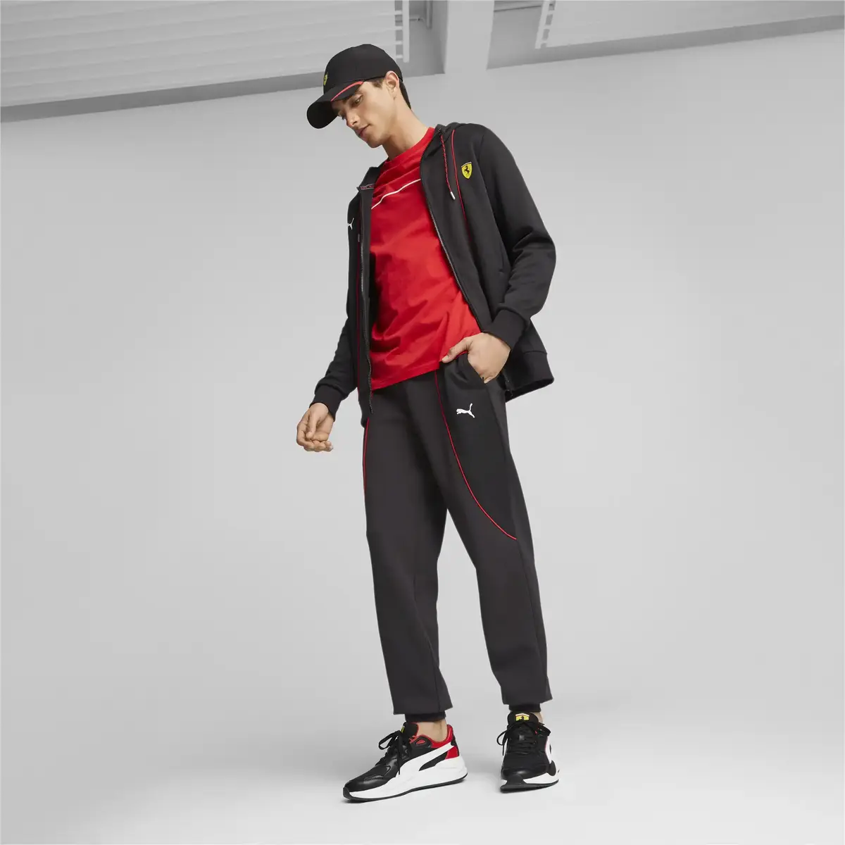 Puma Ferrari Race HDD Sweat Jackt Fermuarlı Hoodie