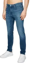 Calvin Klein SLIM TAPERED DARK BL Erkek Mavi Kot Pantolon
