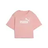 PUMA ESS Cropped No. 1 Logo Tee Pembe Kadın Crop