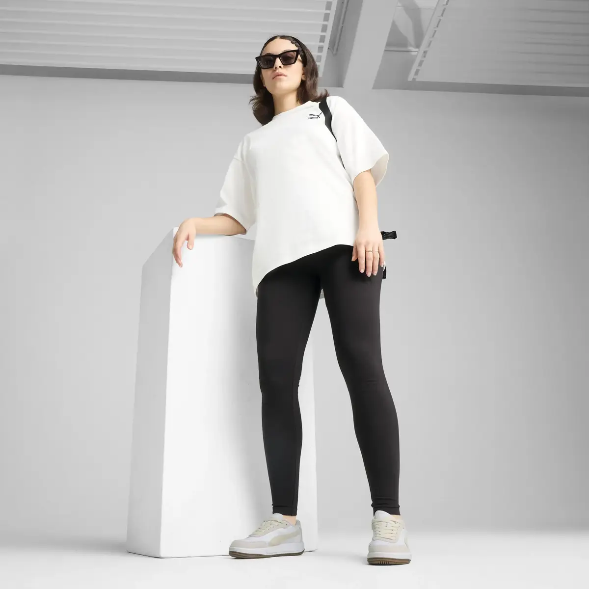 PUMA HER High-Waist Leggings Siyah Kadın Tayt