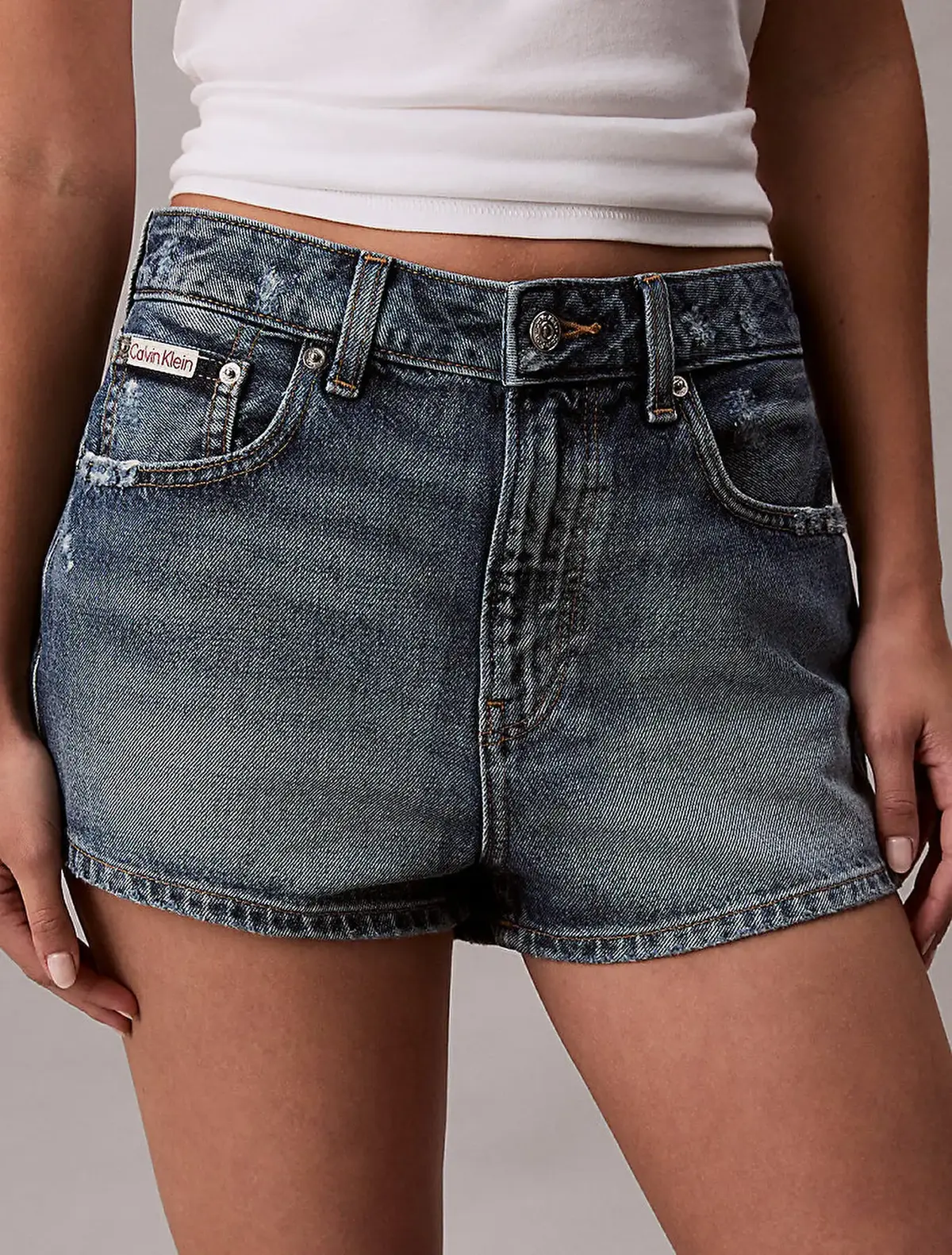 Calvin Klein HOT SHORT HUDSON BLUE Mavi Kadın Şort Calvin Klein HOT SHORT HUDSON BLUE Mavi Kadın Şort