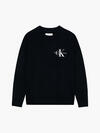 Calvin Klein ESSENTIAL MONOGRAM S Erkek Siyah Kazak