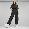 Puma DARE TO High Rise Woven Siyah Kadın Eşofman Altı