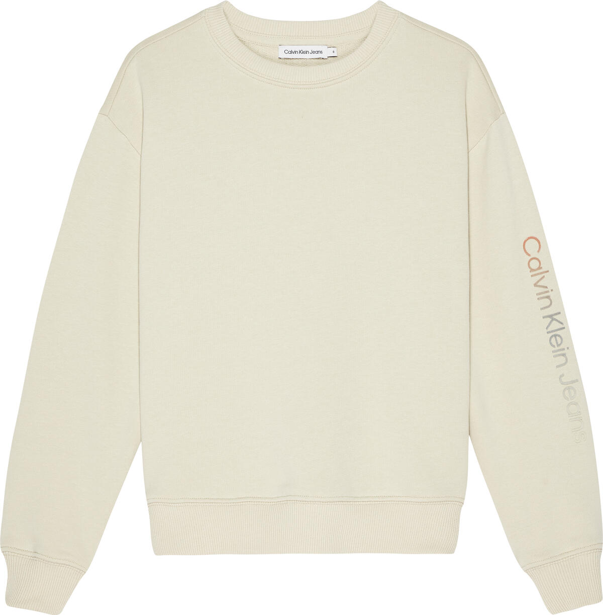Calvin Klein GRADIENT INSTITUTION Erkek Krem Sweatshirt