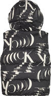 Calvin Klein MONOGRAM AOP VEST PU Erkek Siyah Yelek