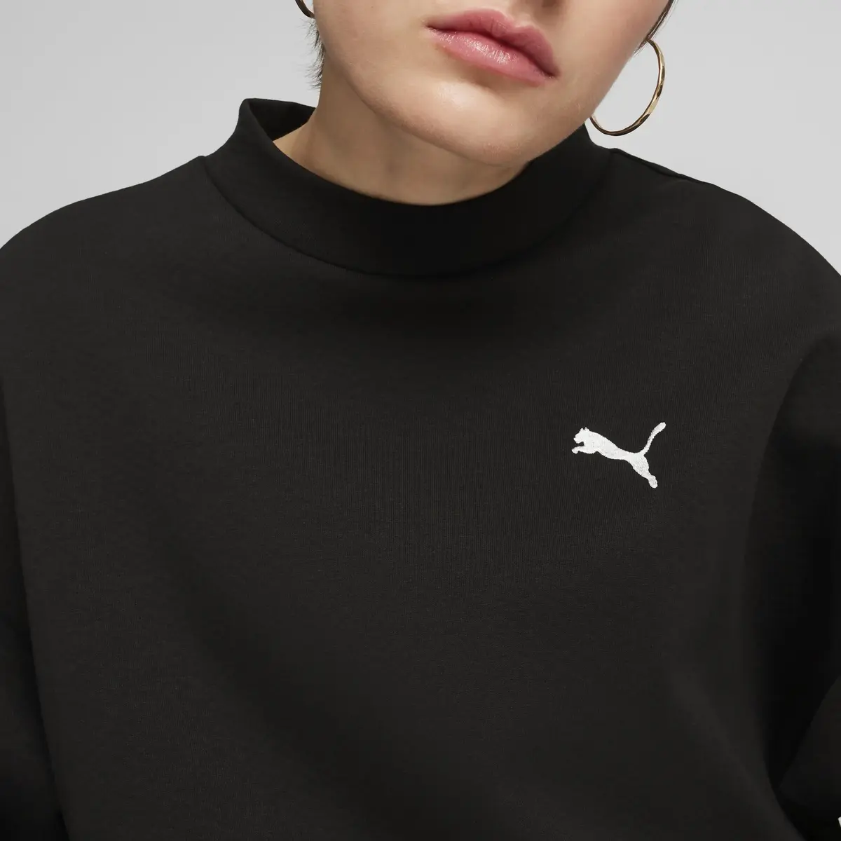 Puma CLASSICS Oversized Crew Siyah Kadın Sweatshirt