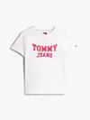 Tommy Hilfiger TJW REG VARSITY TEE, YBL Beyaz Kadın T-Shirt & Polo