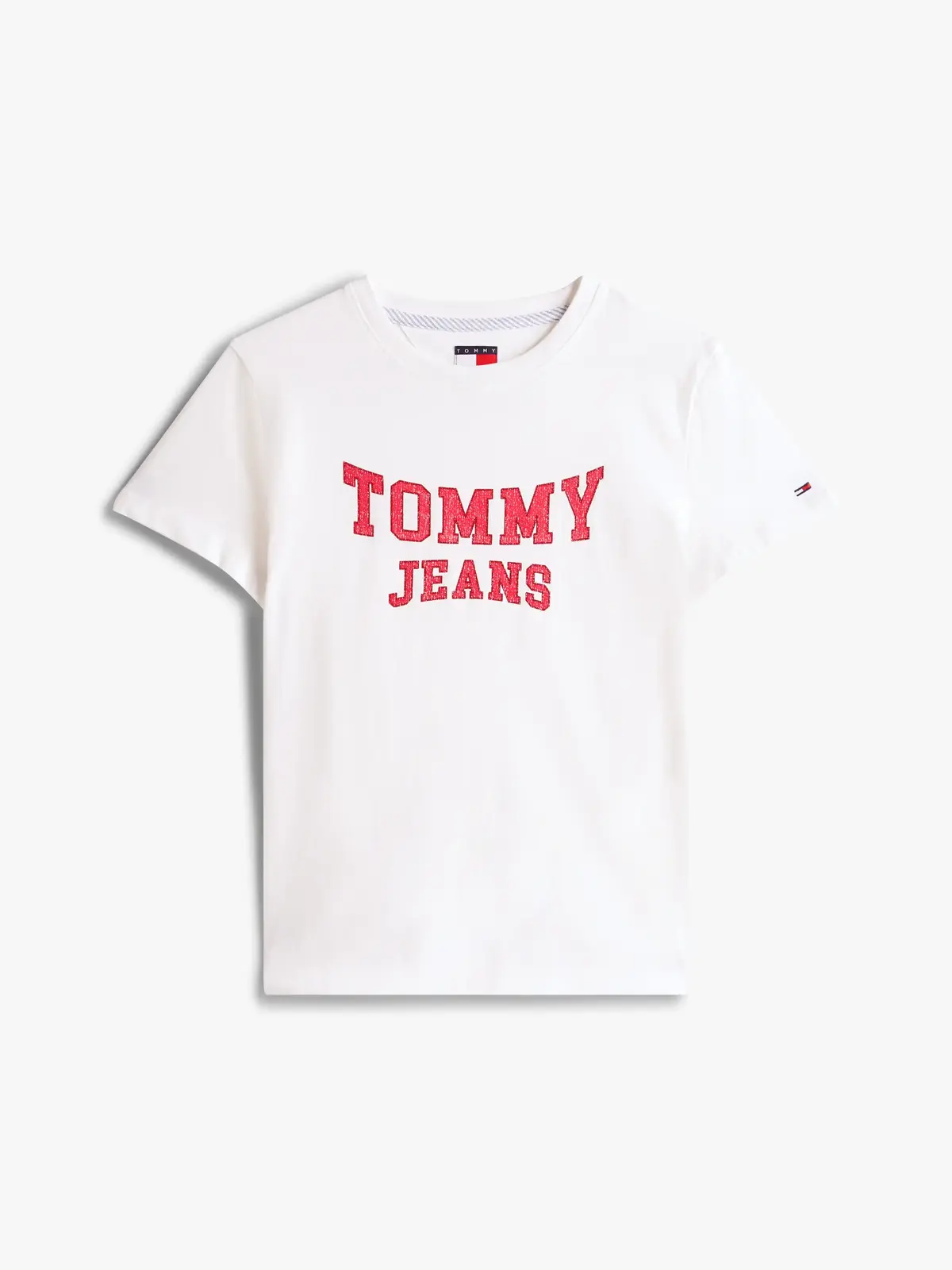 Tommy Hilfiger TJW REG VARSITY TEE, YBL Beyaz Kadın T-Shirt & Polo