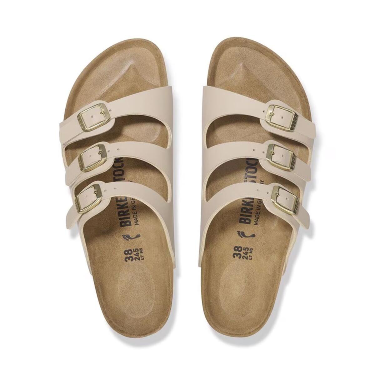 Birkenstock FLORIDA BF Açık Kahve Kadın Çok Bantlı Terlik