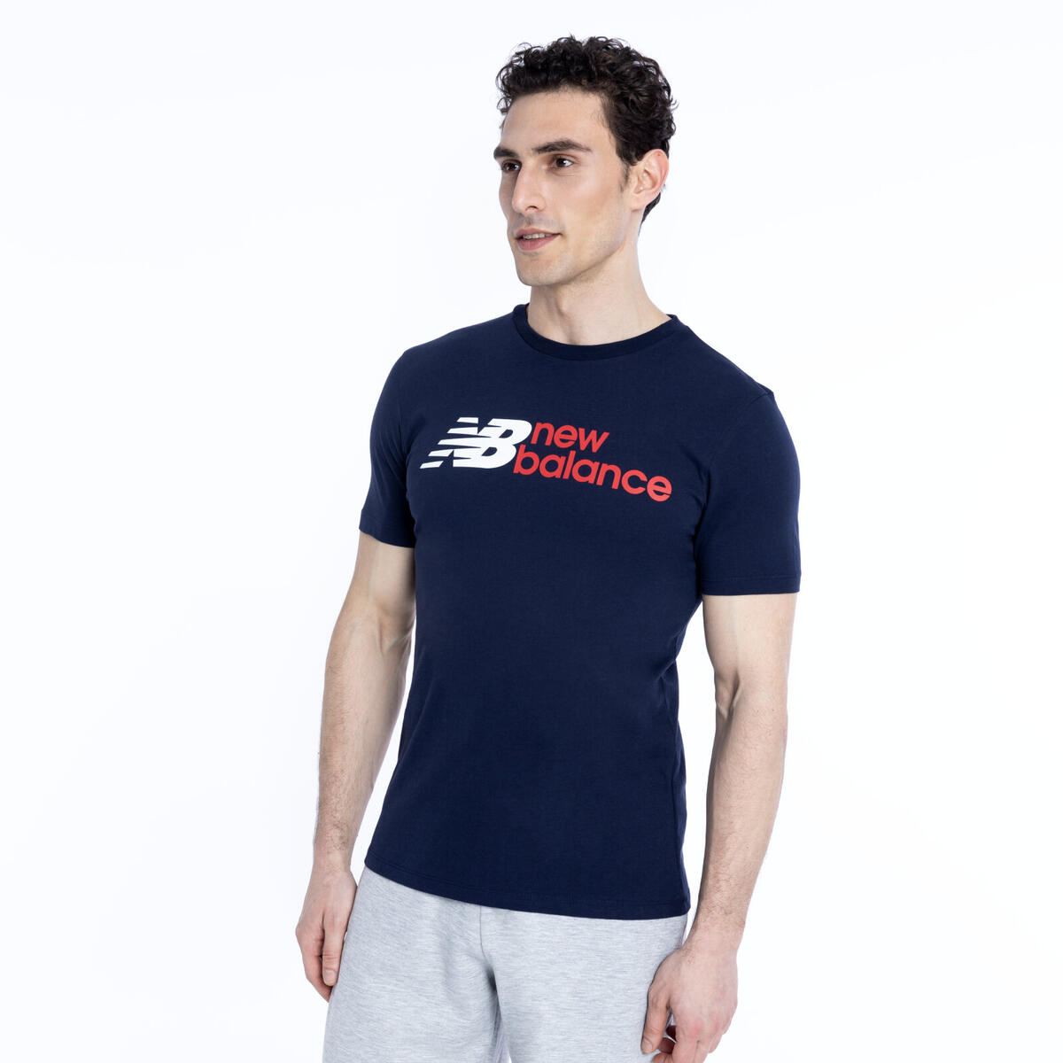 New Balance MNT1354 Erkek Lacivert T-Shirt