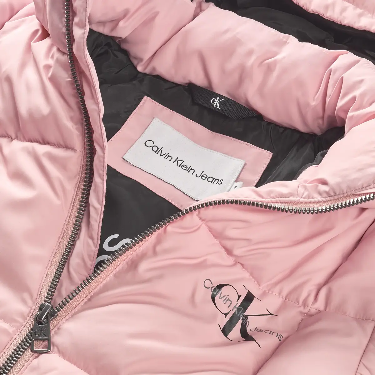 Calvin Klein SHORT QUILTED PUFFER Kadın Pembe Şişme Mont