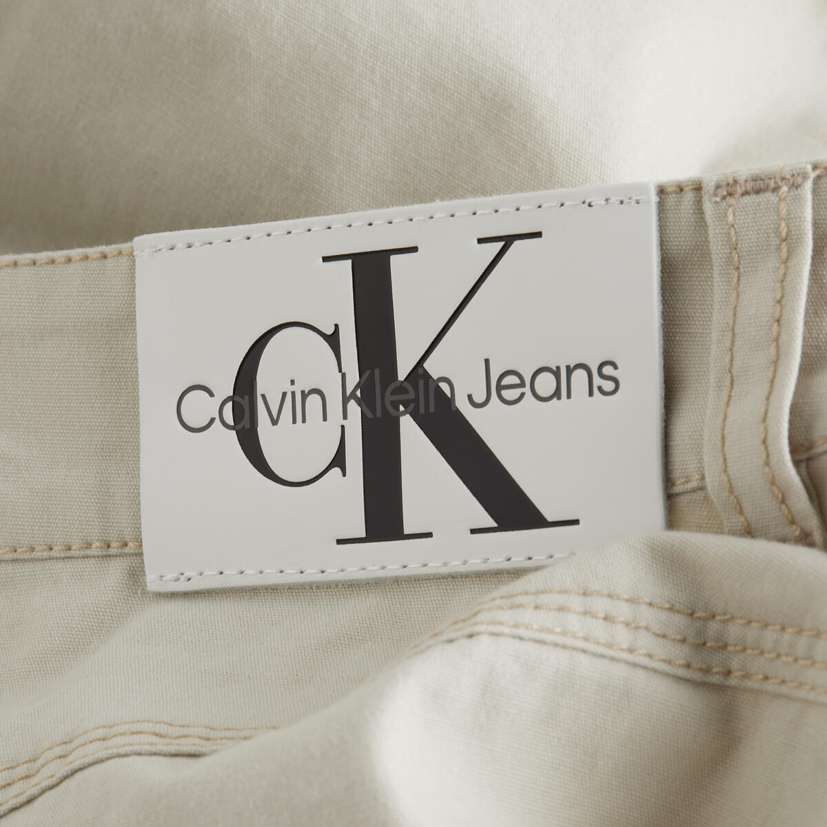Calvin Klein UTILITY BACK CUT OUT Kadın Krem Tulum