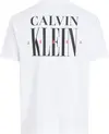 Calvin Klein SERIF FONT GRAPHIC T, YAF Beyaz Erkek T-Shirt & Polo