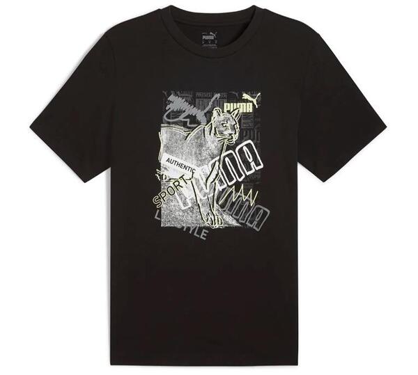 Puma GRAPHICS Photoprint Tee Siyah Erkek T-Shirt