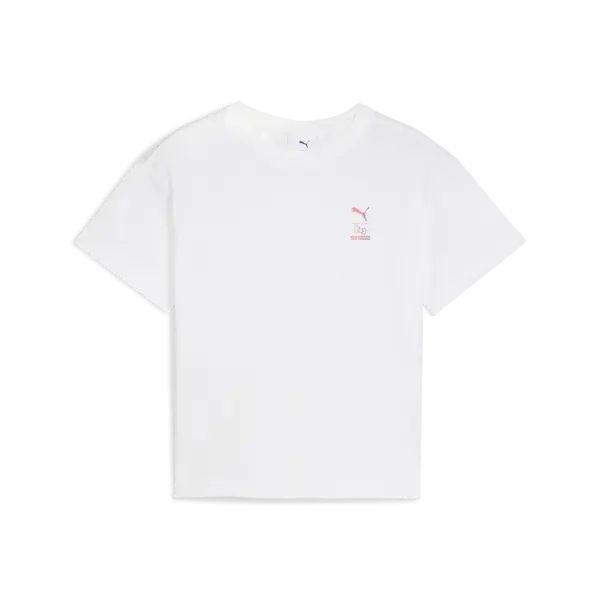 Puma X HK&FR Graphic Tee Beyaz Kız Çocuk T-Shirt & Polo