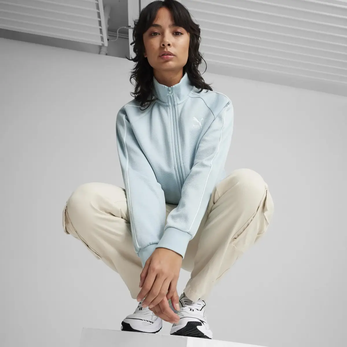 PUMA T7 Track Jacket Turkuaz Kadın Ceket