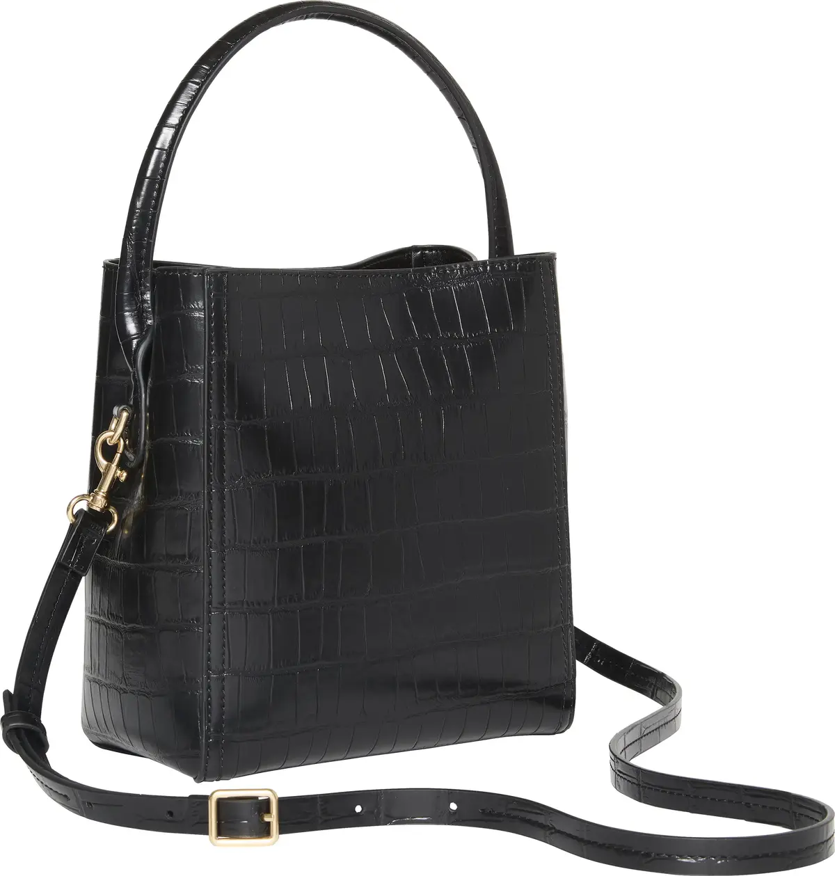Calvin Klein CK CROC BUCKET WITH, YIH Siyah Kadın Çanta & Cüzdan
