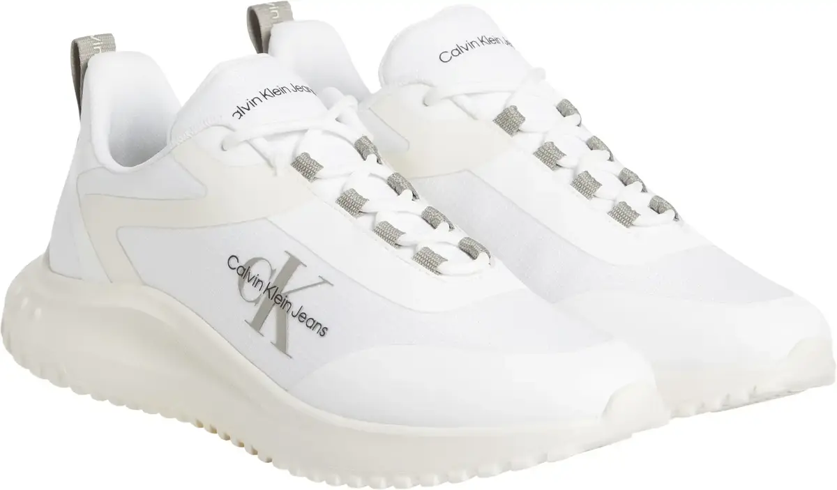 Calvin Klein EVA RUNNER LOW LACE, 0LD Beyaz Erkek Spor Ayakkabı & Sneaker
