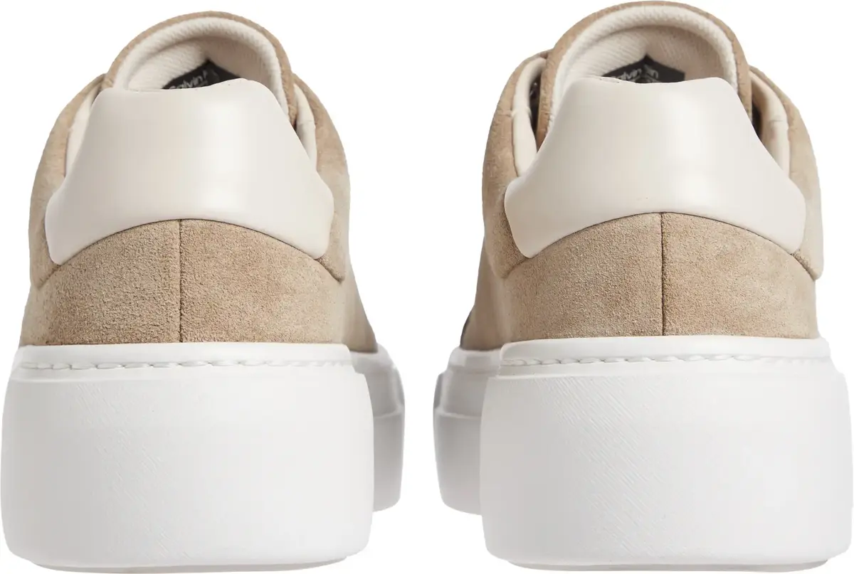 Calvin Klein FLATFORM CUP LACE UP, 0HP Kahverengi Kadın Spor Ayakkabı & Sneaker