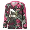 Puma T7 Vacay Queen Aop Siyah Çocuk Sweatshirt
