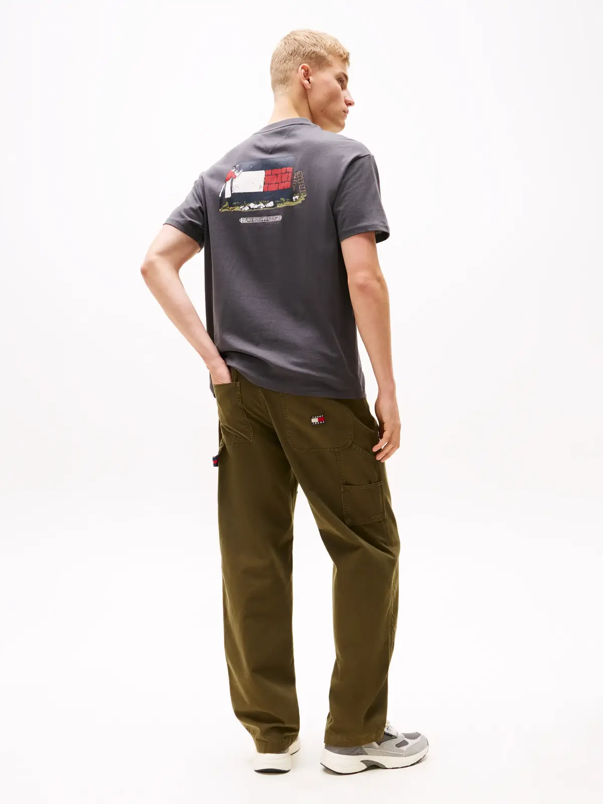 Tommy Hilfiger TJM RLX NOVELTY 1 TE, PT2 Gri Erkek T-Shirt & Polo