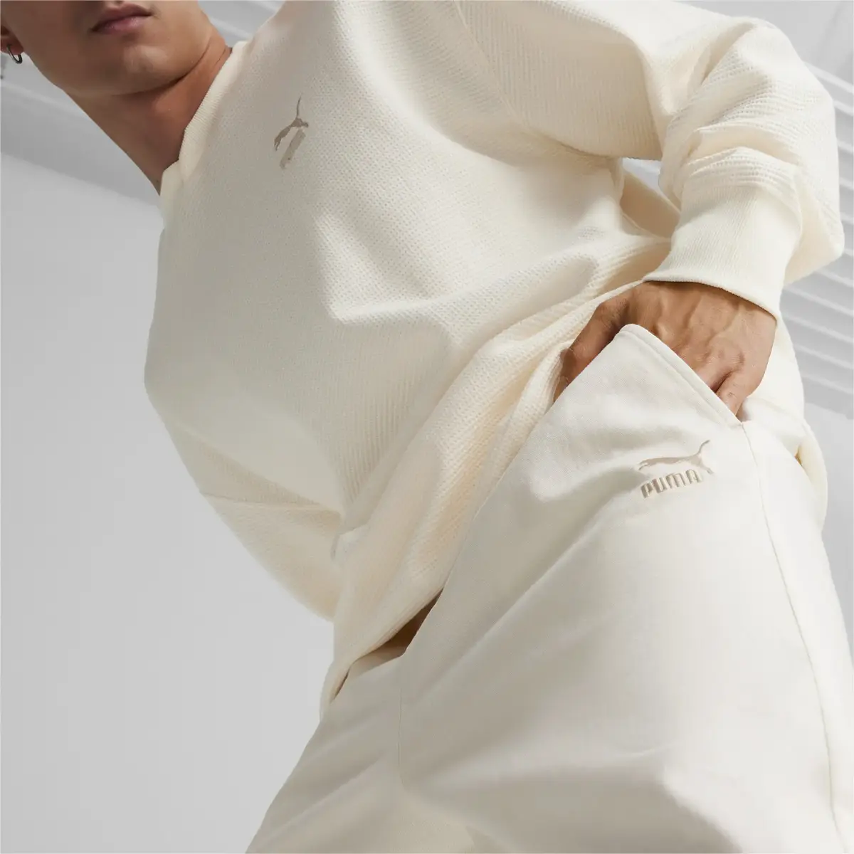 Puma BETTER CLASSICS Woven Pants Bej Erkek Eşofman Altı