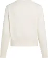 Tommy Hilfiger LOGO C-NECK SWEATER, Z00 Krem Kadın Sweatshirt