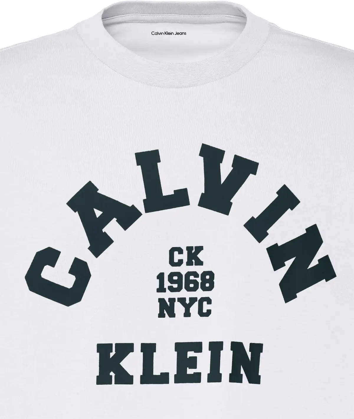 Calvin Klein SS 20S LN CALVIN COLLEGE GRAPHIC Erkek Beyaz T-Shirt