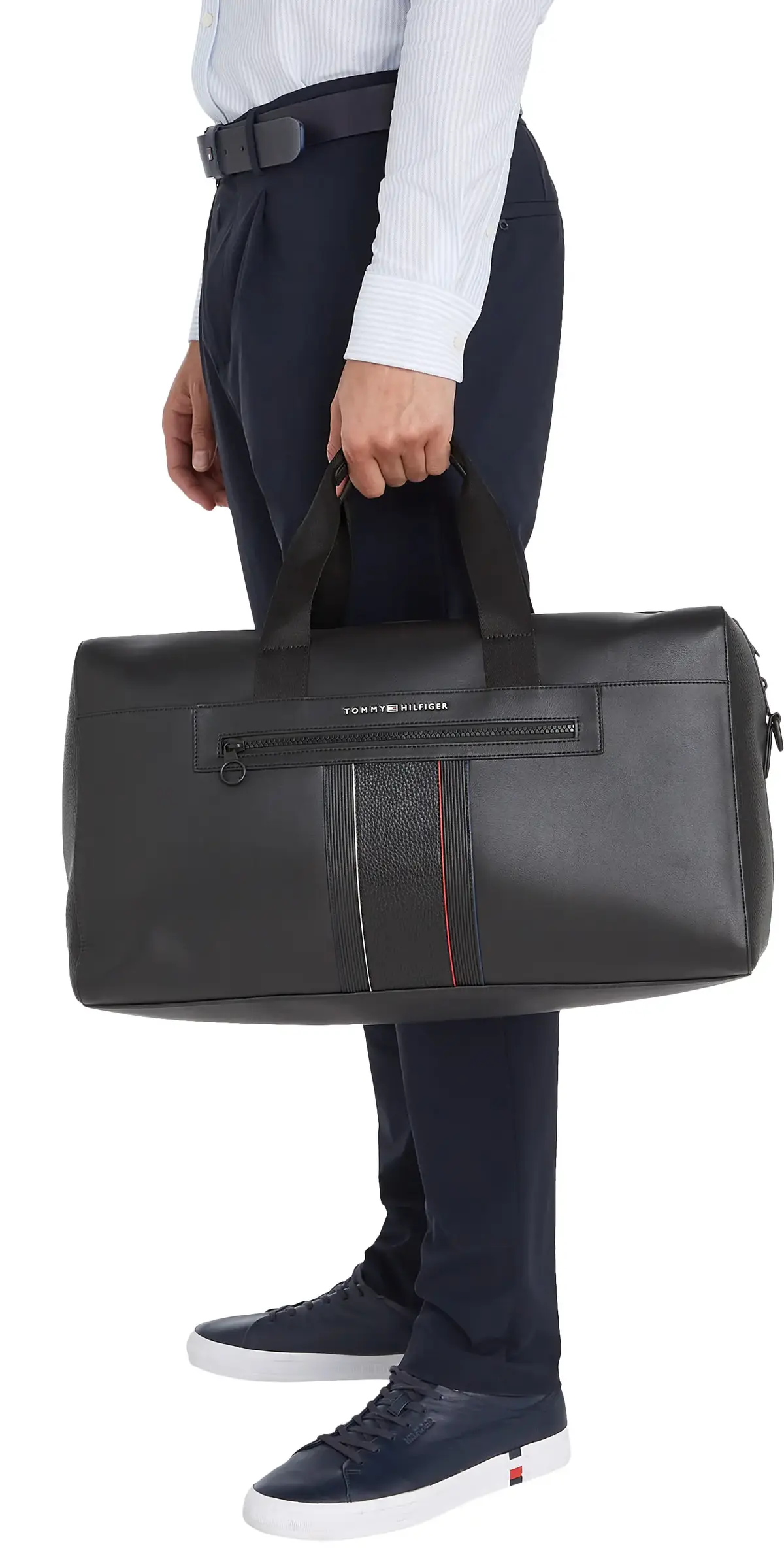 Tommy Hilfiger TH FOUNDATION DUFFLE, BDS Siyah Erkek Çanta & Cüzdan