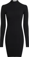 Calvin Klein ICONIC RIB MINI KNIT Kadın Siyah Elbise