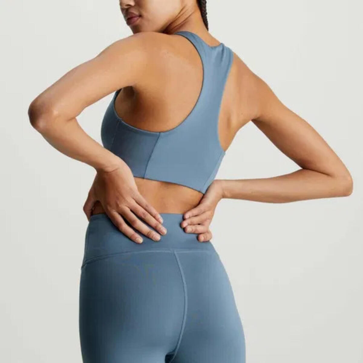 Calvin Klein WO - Sports Bra Medi, 5BX Mavi Kadın Sporcu Sütyeni