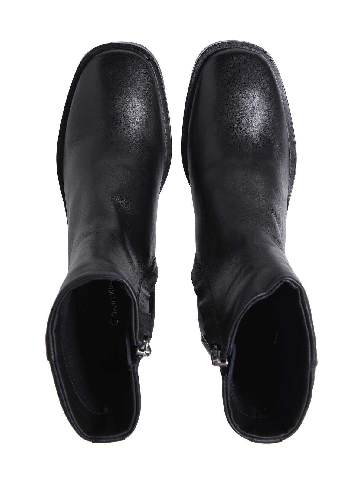 Calvin Klein BLOCK HEEL ZIP BOOT LTH Siyah Kadın Bot