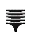 Calvin Klein THONG 5 PK Siyah Kadın 5li Tanga Set