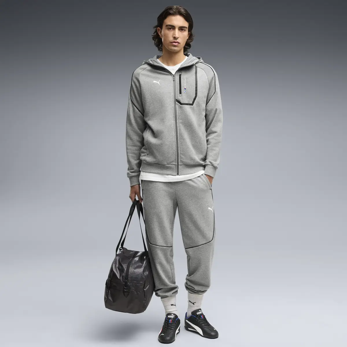 PUMA BMW MMS PM1 Jacket Gri Erkek Sweatshirt