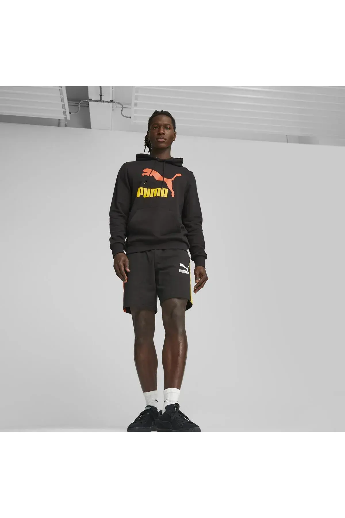 Puma Classics Logo Hoodie (s) TR Siyah Erkek Hoodie