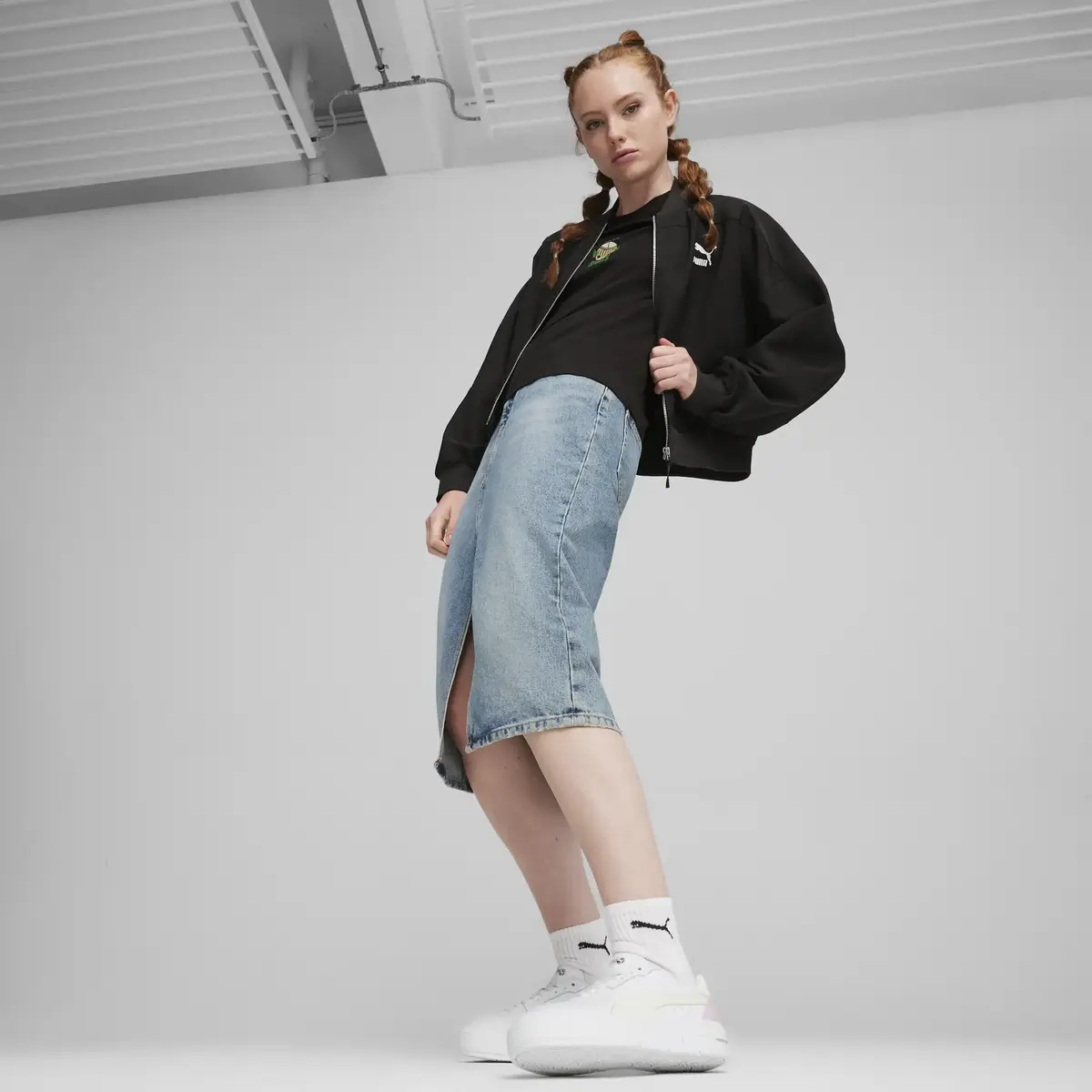 Puma PUMA Cali Court Lth Wns Beyaz Kadın Günlük Spor Ayakkabı
